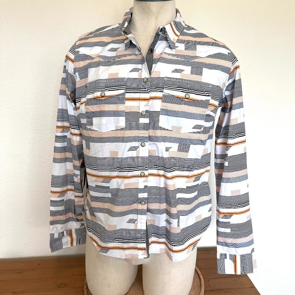 NWT Boot Barn - Rank 45 Shirt - Stone Snap Front - Size XL